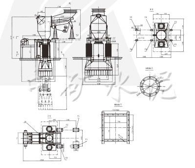 SZT300-Ⅰ/1熟料散裝機技術參數及示意圖