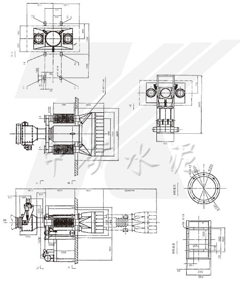 SZT300-Ⅰ/2熟料散裝機示意圖