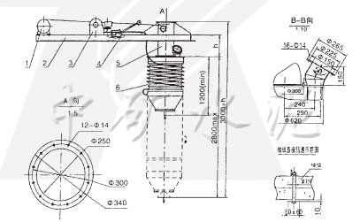 ZSQ汽車散裝機(jī)技術(shù)參數(shù)表及示意圖